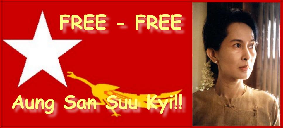 FREE FREE AUNG SAN SUU KYI !!!!!